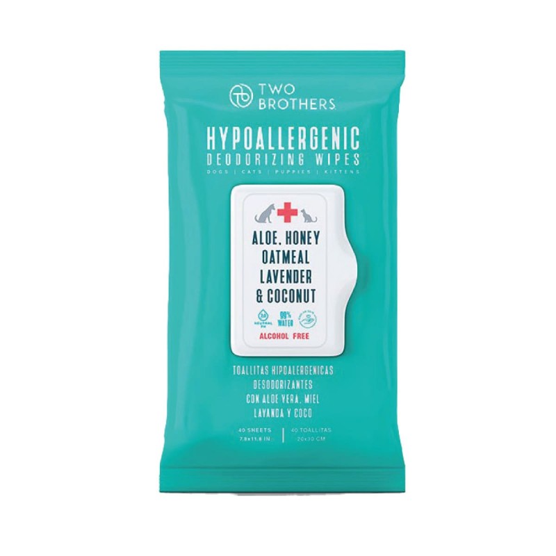 Two Brothers Toallitas Hypoallergenic 40ud
