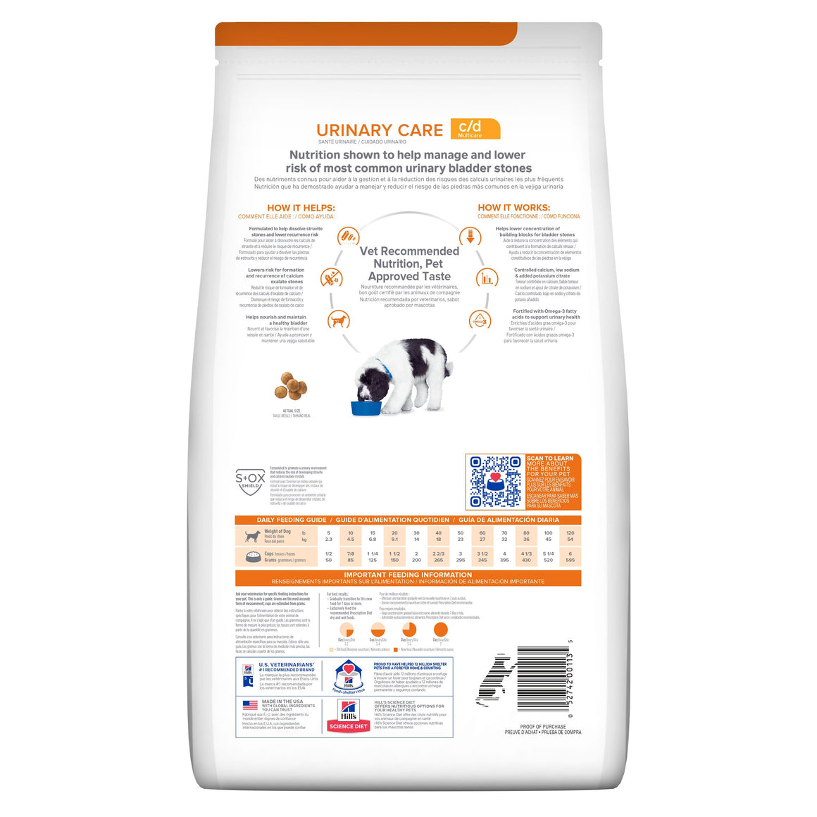 Hill's Prescription Diet c/d Multicare Cuidado Urinario – Alimento Seco para Perros