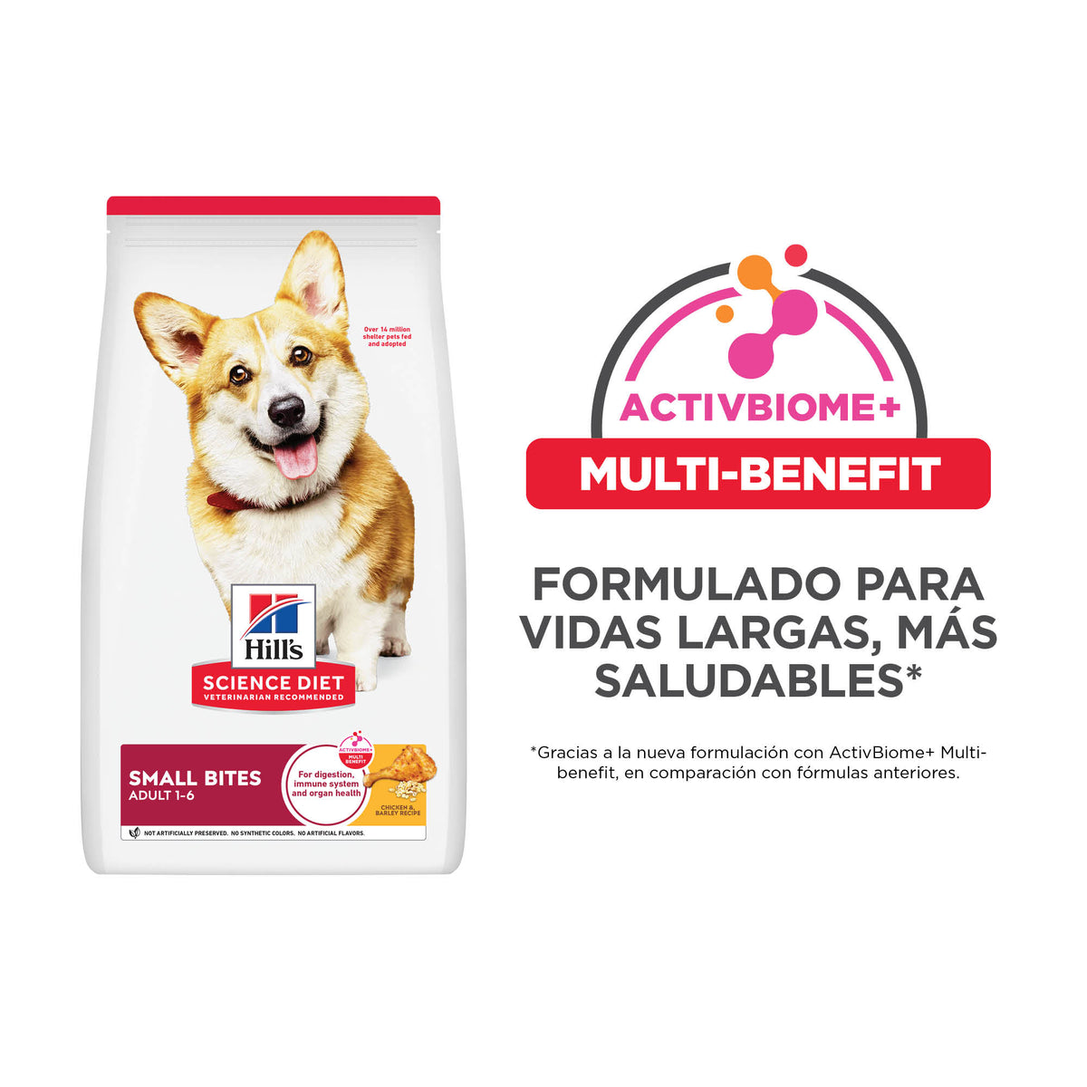 Hill's Science Diet Adult Small Bites – Alimento Seco para Perros Adultos, Bocados Pequeños 2 kg
