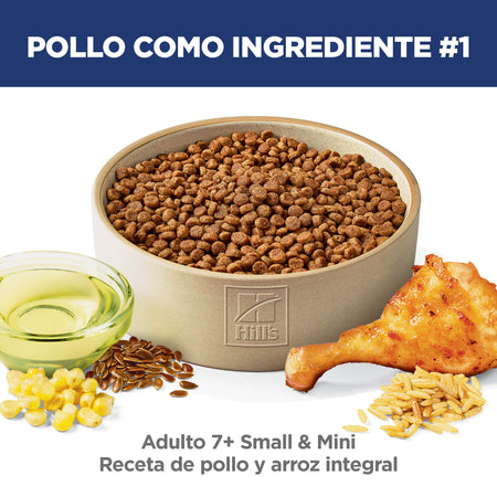 Hill's Science Diet Adult 7+ Small & Mini – Alimento Seco para Perros Senior de Razas Pequeñas y Mini 2 kg