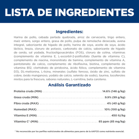 Hill's Science Diet Adult 7+ Small Bites – Alimento Seco para Perros Senior, Bocados Pequeños 2 kg