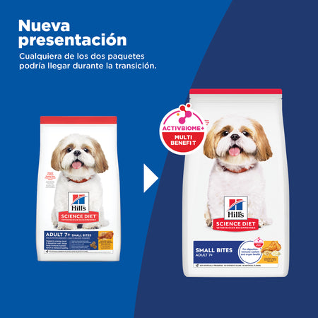 Hill's Science Diet Adult 7+ Small Bites – Alimento Seco para Perros Senior, Bocados Pequeños 2 kg