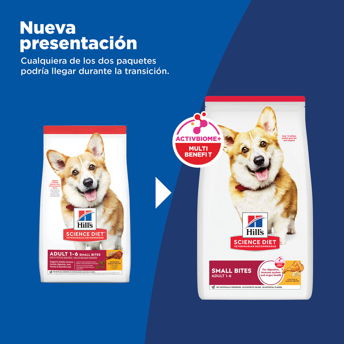 Hill's Science Diet Adult Small Bites – Alimento Seco para Perros Adultos, Bocados Pequeños 2 kg