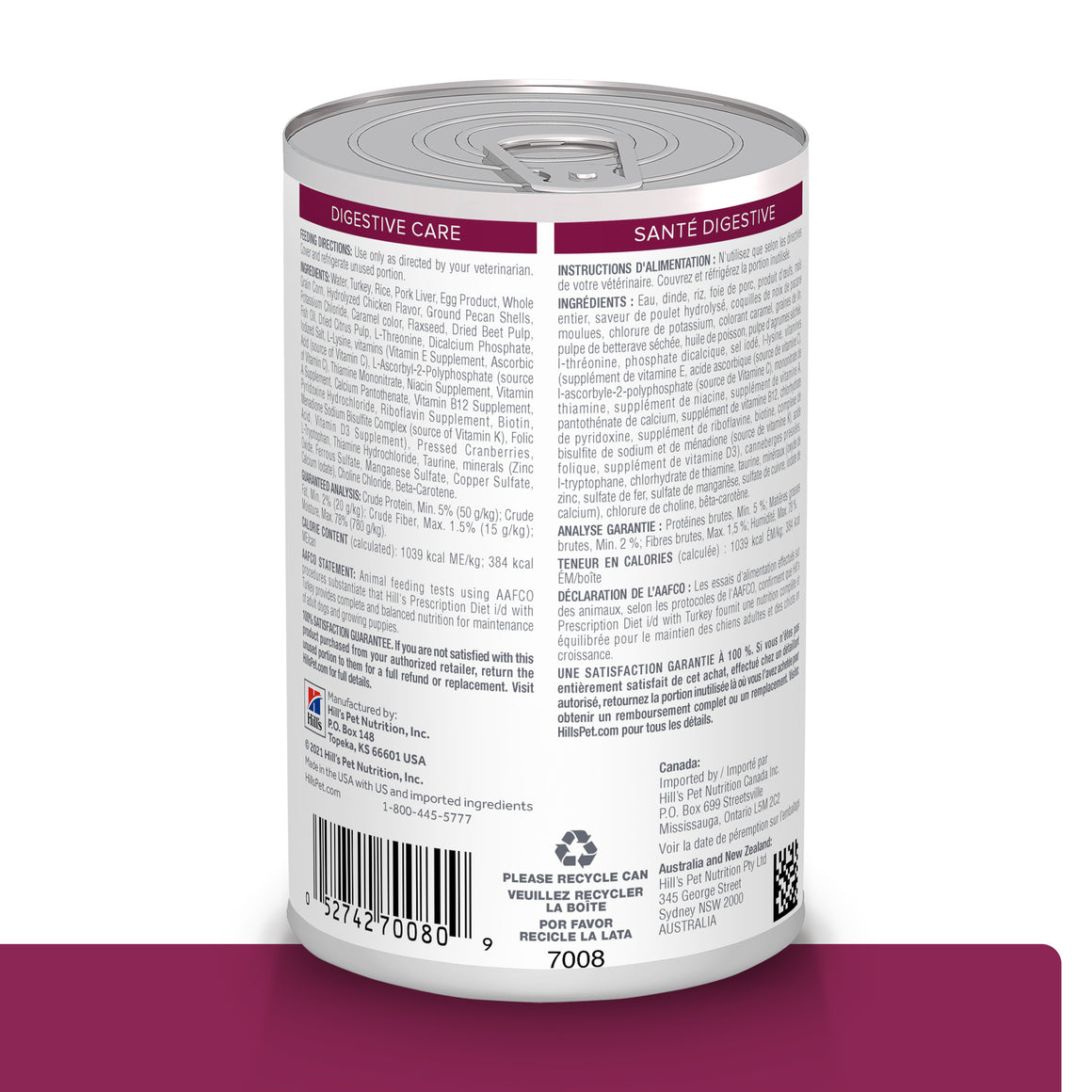 Hill's Prescription Diet i/d Cuidado Digestivo – Alimento Húmedo para Perros 369 g