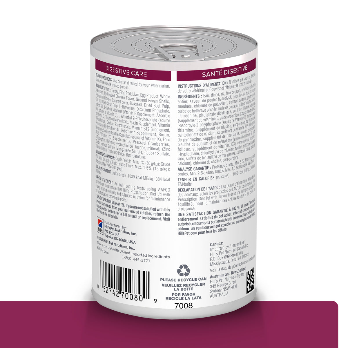 Hill's Prescription Diet i/d Cuidado Digestivo – Alimento Húmedo para Perros 369 g