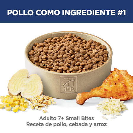 Hill's Science Diet Adult 7+ Small Bites – Alimento Seco para Perros Senior, Bocados Pequeños 2 kg