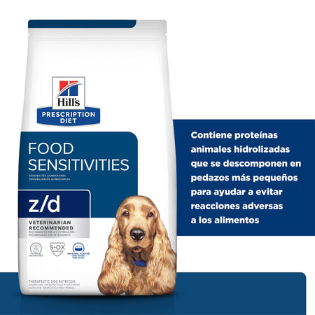 Hill's Prescription Diet z/d Sensibilidades Alimentarias – Alimento Seco para Perros 3,6 kg