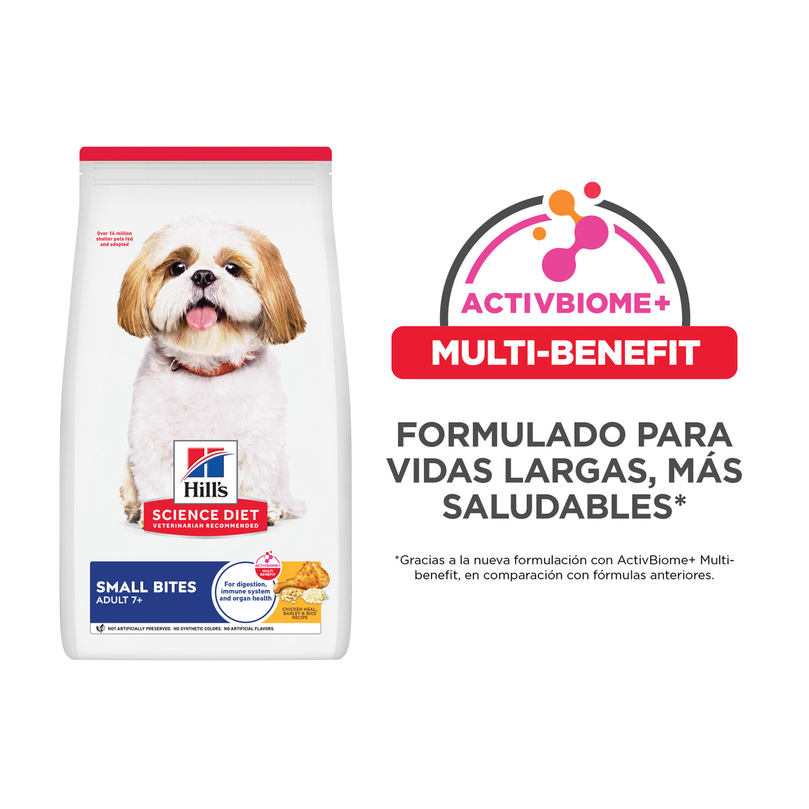 Hill's Science Diet Adult 7+ Small Bites – Alimento Seco para Perros Senior, Bocados Pequeños 2 kg