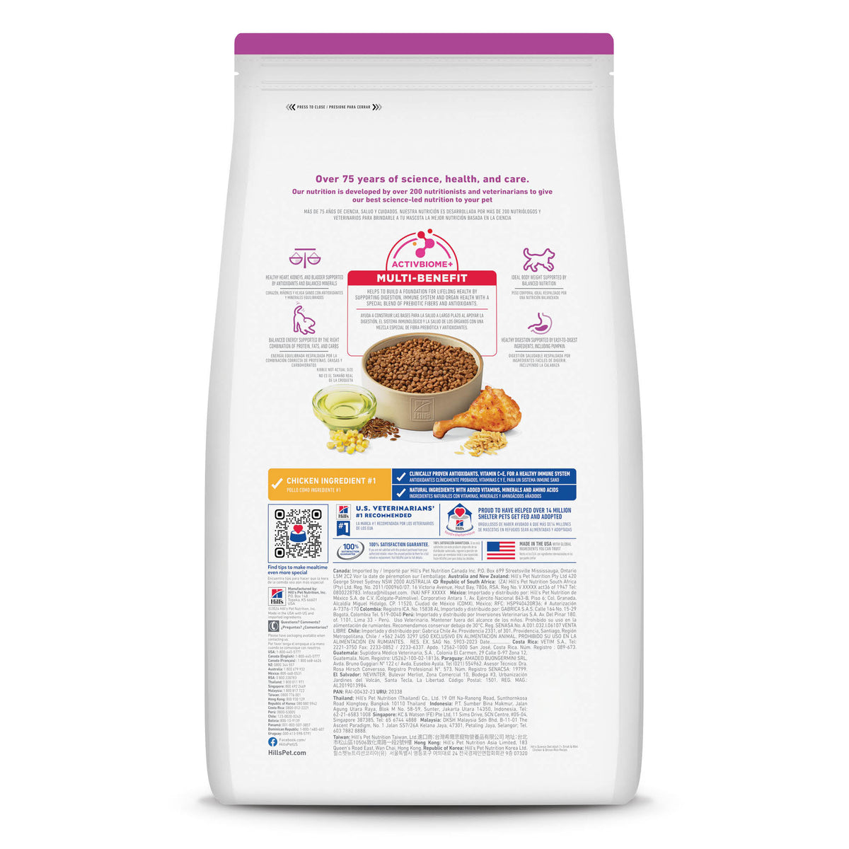 Hill's Science Diet Adult 7+ Small & Mini – Alimento Seco para Perros Senior de Razas Pequeñas y Mini 2 kg