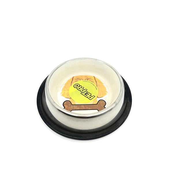 Plato de Acero Antivuelco Ceramic Diseño PetPro – Talla S