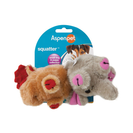 Zoobilee Mini Squatters Alce y Elefante – Peluches (2 unidades)