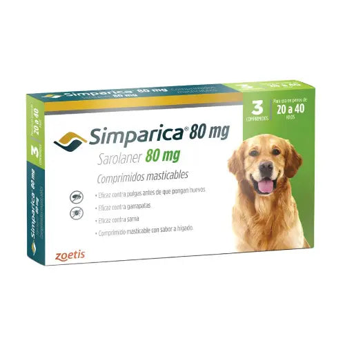 Simparica 80 mg (20 a 40 kg)
