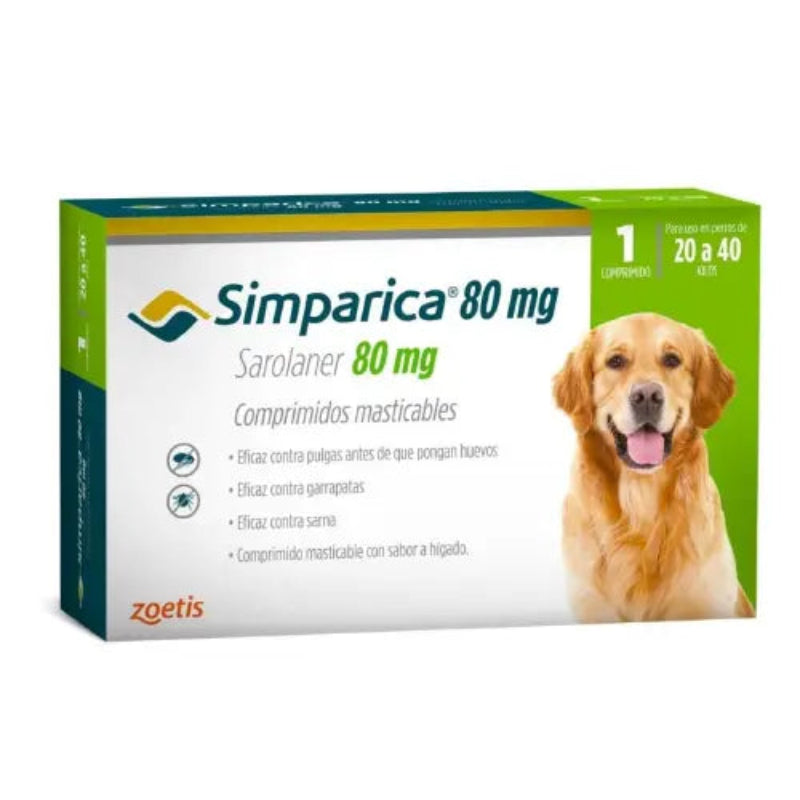 Simparica 80 mg (20 a 40 kg)