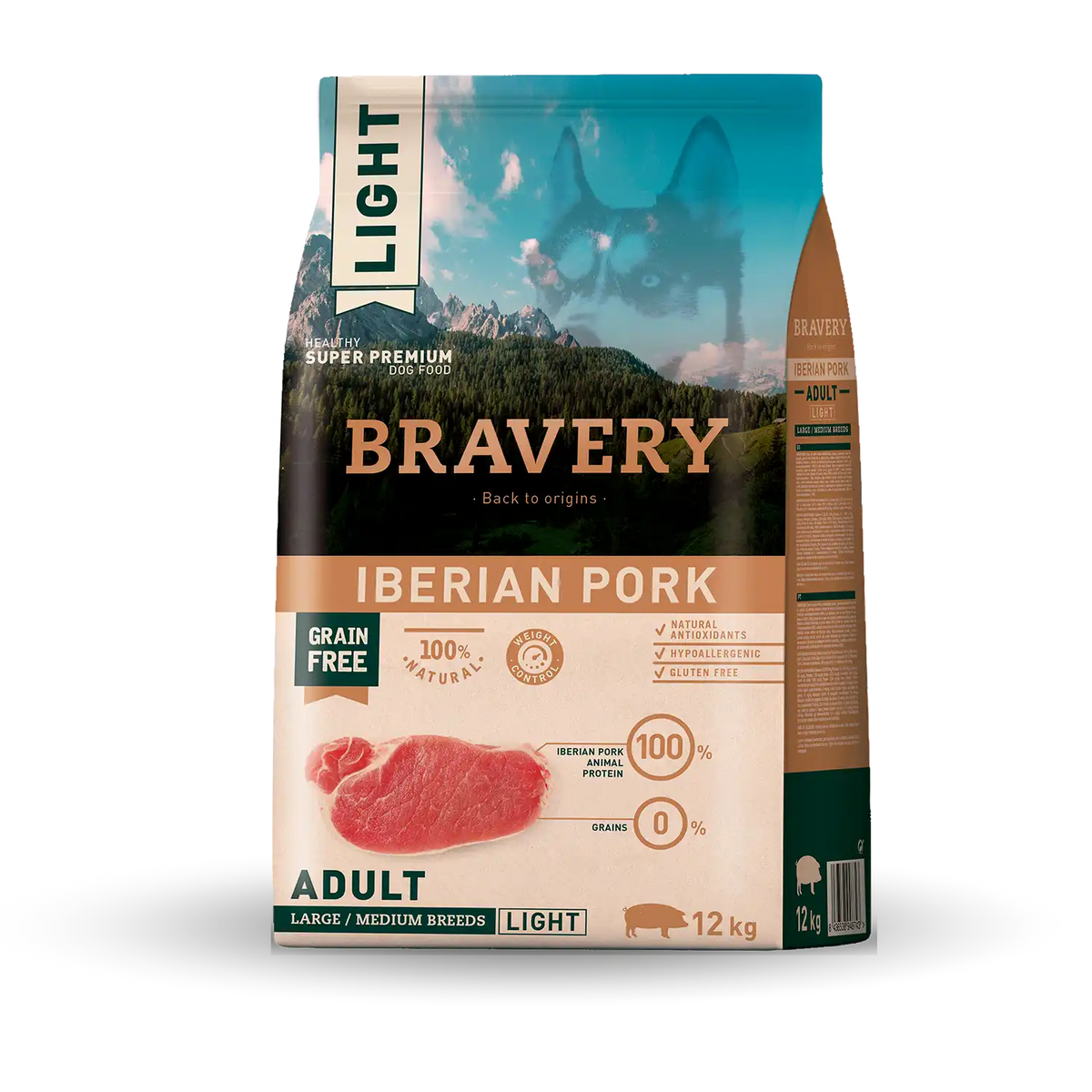 Bravery Light Cerdo Ibérico Adulto razas medianas y grandes