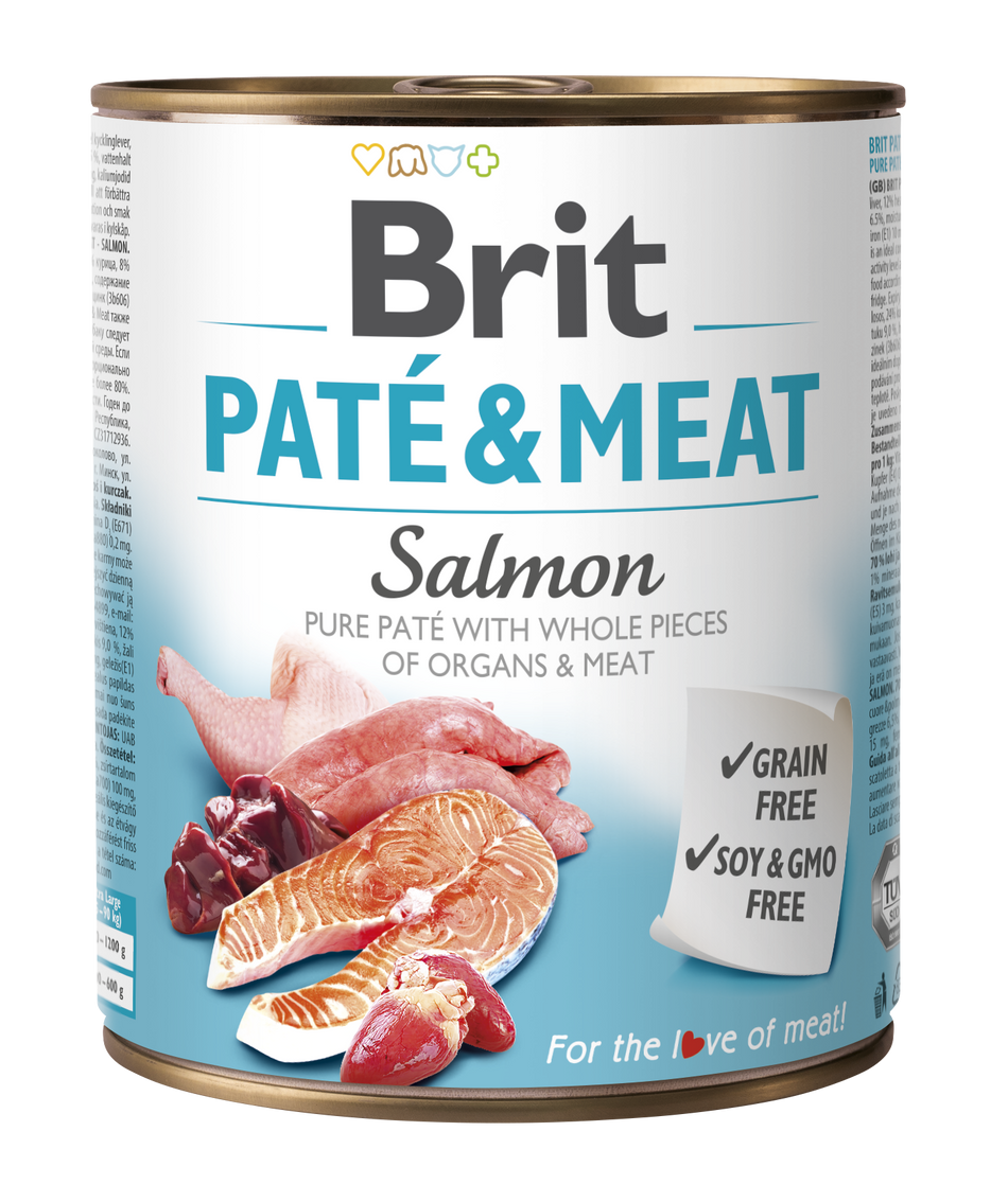 Brit Salmon Pate and Meat 400g