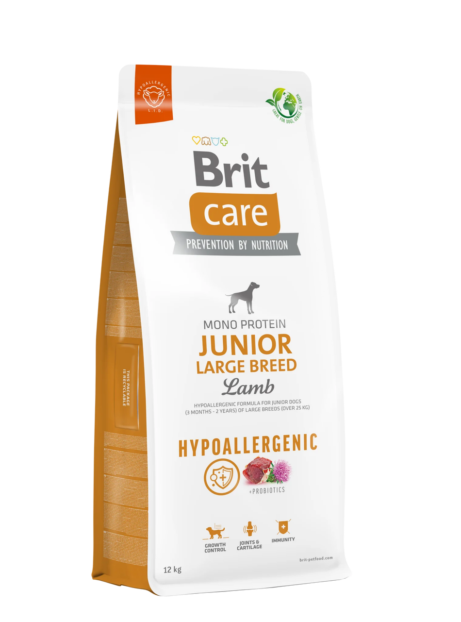 Brit Junior Cordero y Arroz Perros Raza Grande