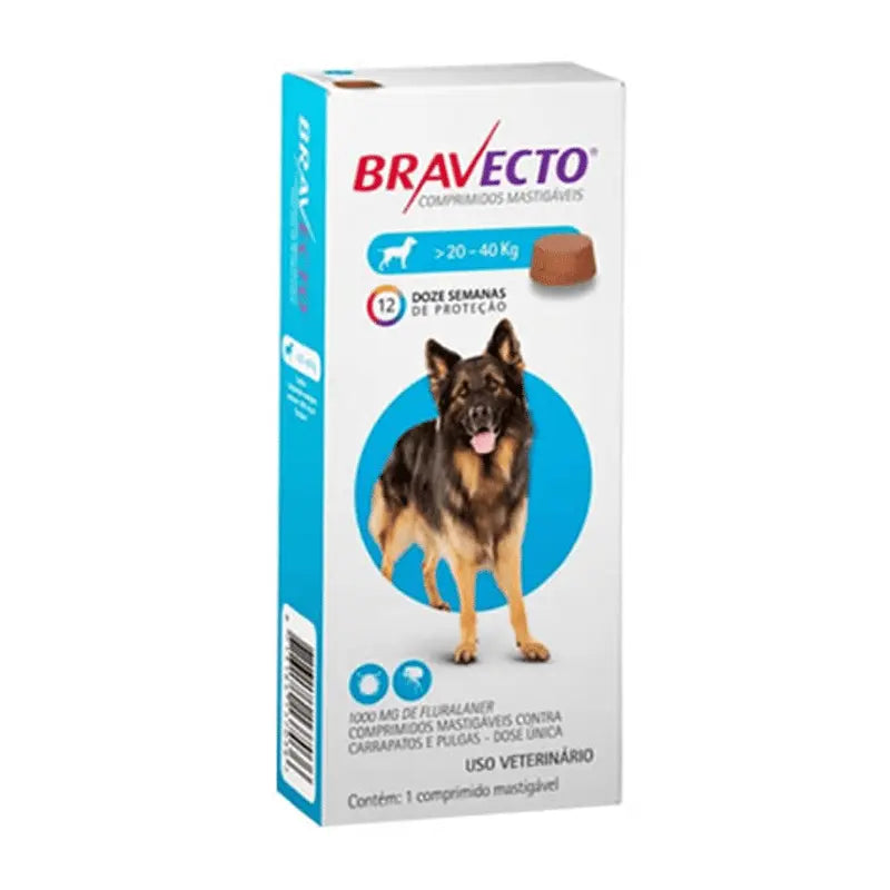 Bravecto para Perros  20 Kg a 40 Kg