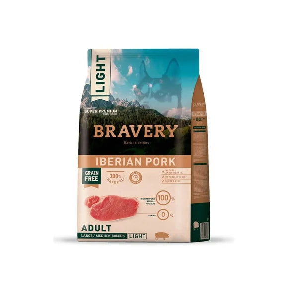 BRAVERY CANINO MEDIUM ADULTO LIGHT IBERIAN PORK