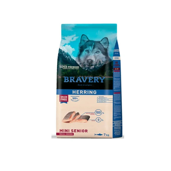 BRAVERY HERRING SENIOR SMALL BREEDS 7 KG
