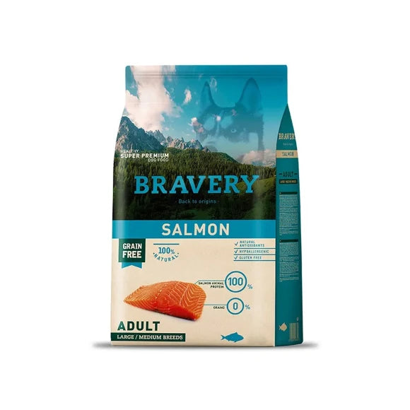 BRAVERY SALMON ADULT LARGE/MEDIUM BREED