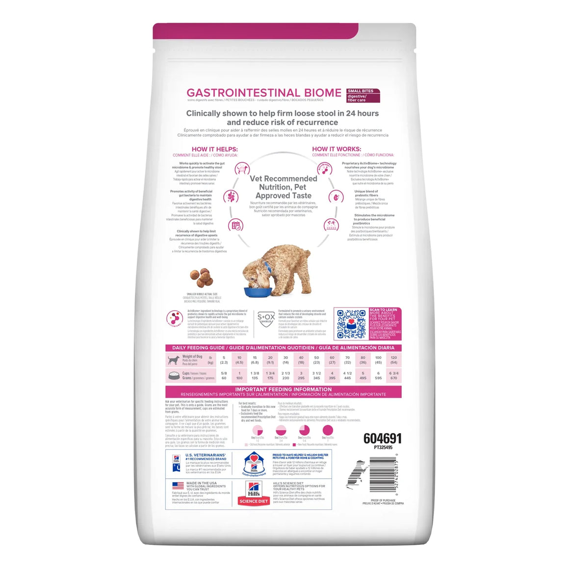 Hill's Prescription Diet Gastrointestinal Biome Small Bites – Alimento Seco para Perros 1,5 kg
