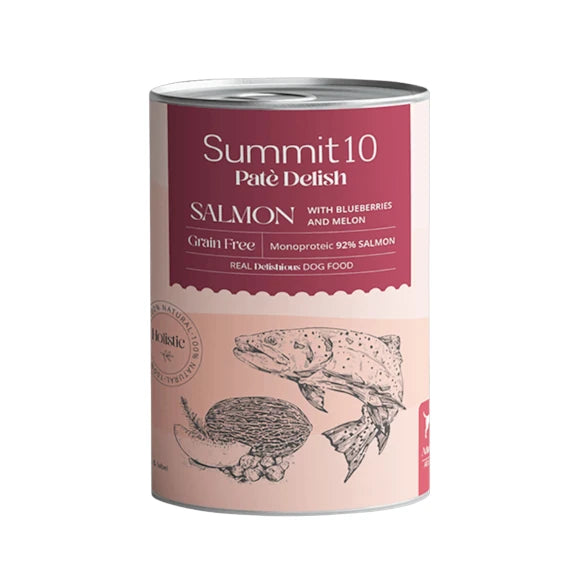 SUMMIT PATE DELISH WITH SALMON FOR DOGS 400G