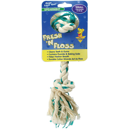 Hueso de Cuerda Booda Fresh 'N Floss Menta – Talla S